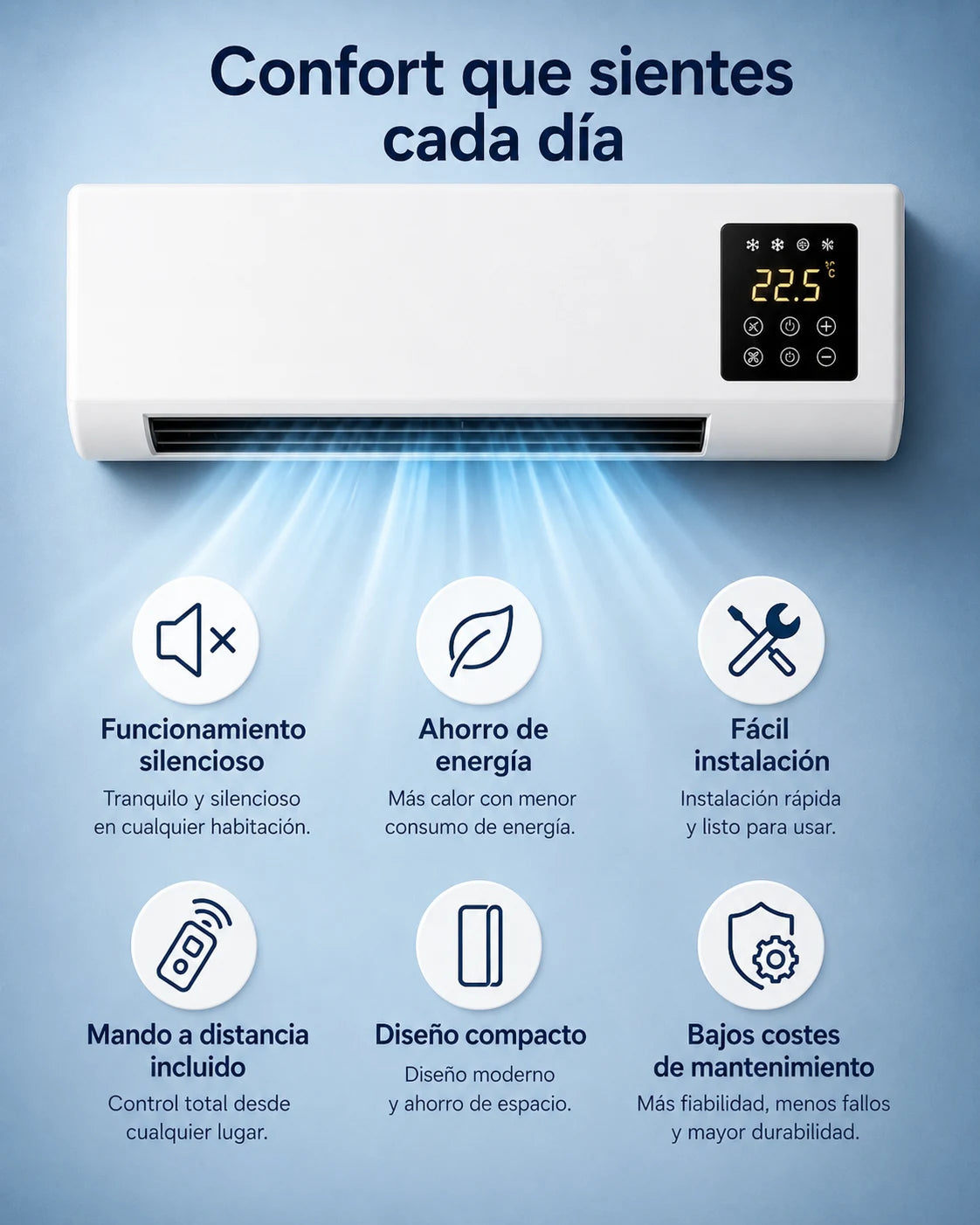 ClimaFlow aire acondicionado 2 en 1