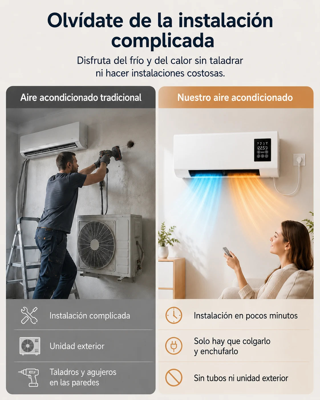 ClimaFlow aire acondicionado 2 en 1
